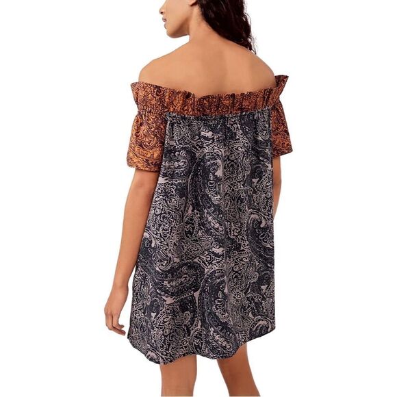 NWT Free People Sophie Printed Mini Dress - Picture 3 of 4